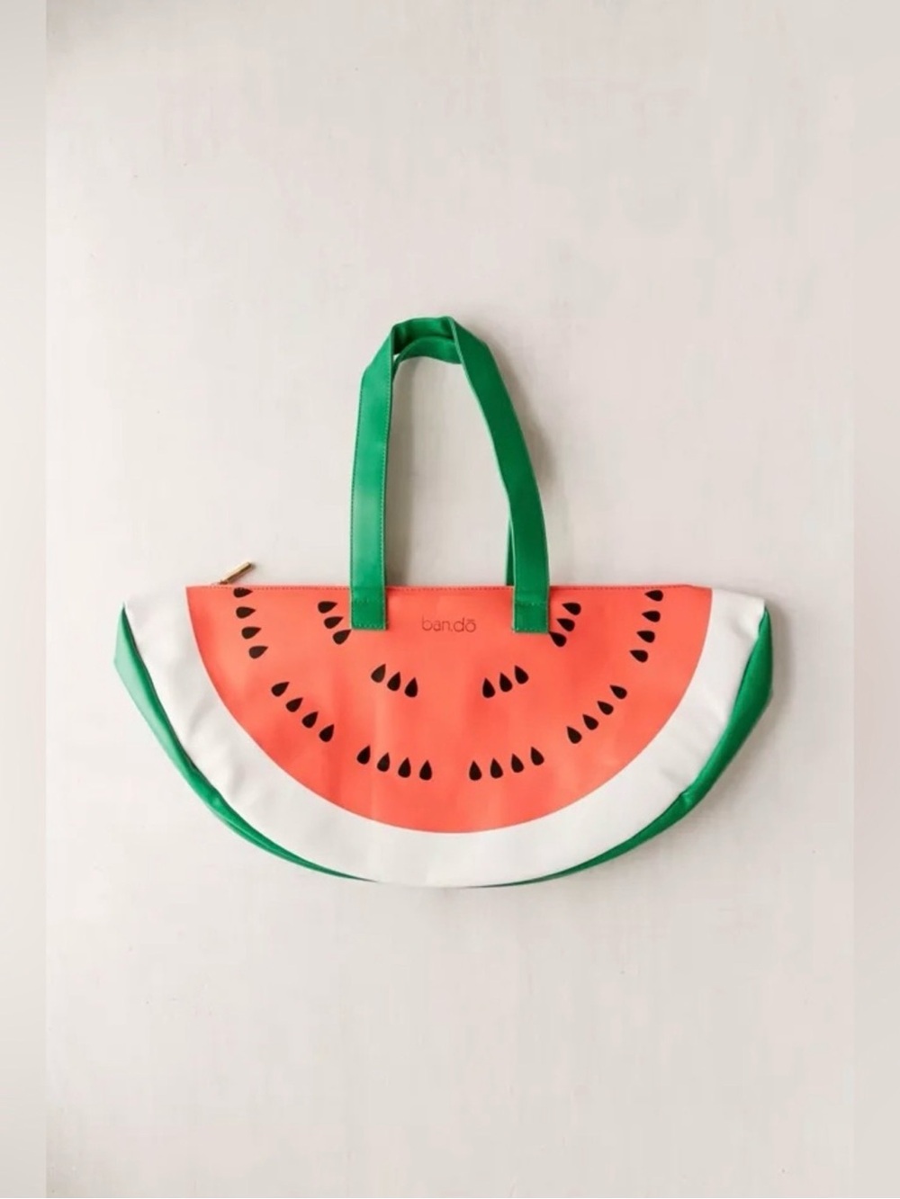 ban.do Watermelon Slice Insulated Tote - Green, Pink, White